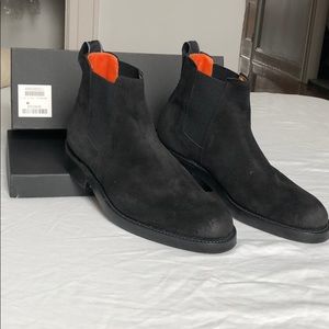 Grenson Rag & Bone black suede Chelsea Boots